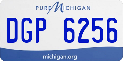 MI license plate DGP6256