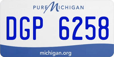 MI license plate DGP6258