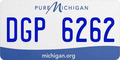 MI license plate DGP6262