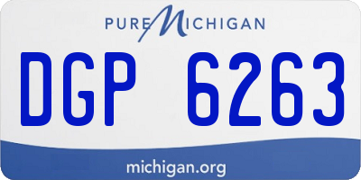 MI license plate DGP6263