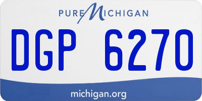MI license plate DGP6270