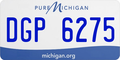 MI license plate DGP6275