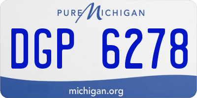 MI license plate DGP6278