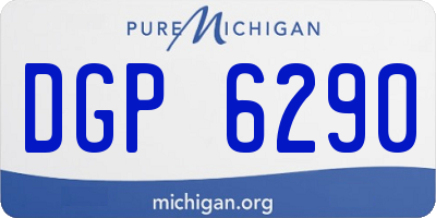 MI license plate DGP6290
