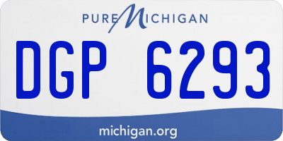 MI license plate DGP6293