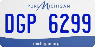 MI license plate DGP6299