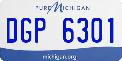MI license plate DGP6301