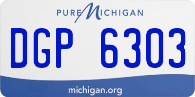 MI license plate DGP6303
