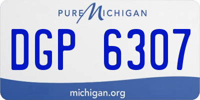 MI license plate DGP6307
