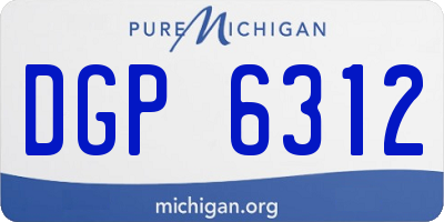 MI license plate DGP6312