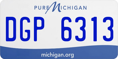 MI license plate DGP6313