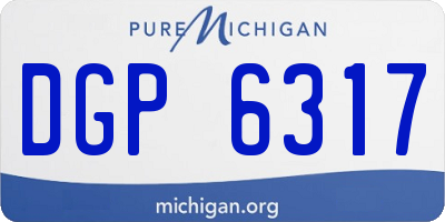 MI license plate DGP6317