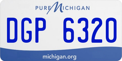 MI license plate DGP6320