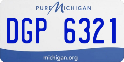MI license plate DGP6321