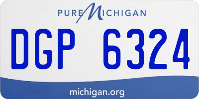 MI license plate DGP6324