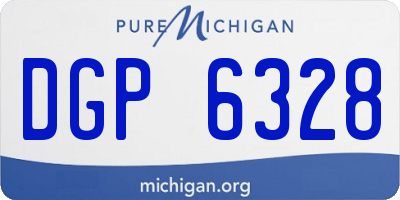 MI license plate DGP6328