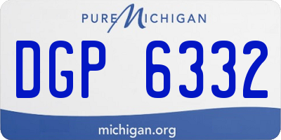 MI license plate DGP6332