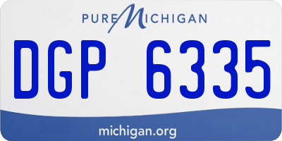 MI license plate DGP6335