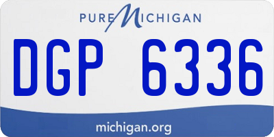 MI license plate DGP6336