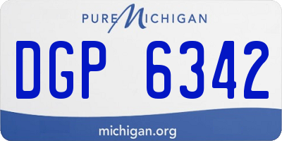 MI license plate DGP6342
