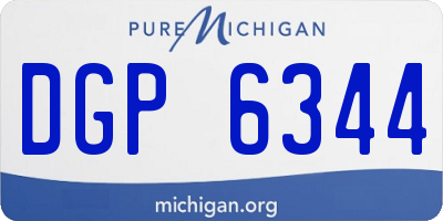 MI license plate DGP6344
