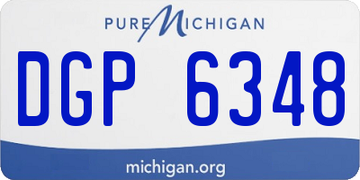 MI license plate DGP6348