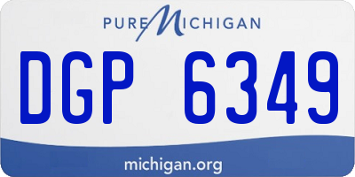 MI license plate DGP6349