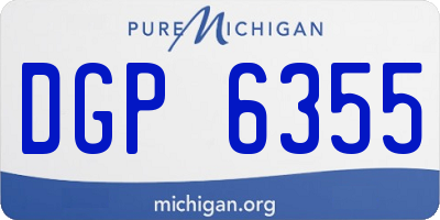 MI license plate DGP6355