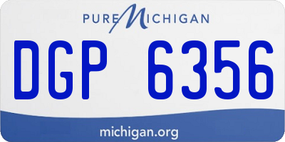 MI license plate DGP6356