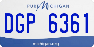 MI license plate DGP6361