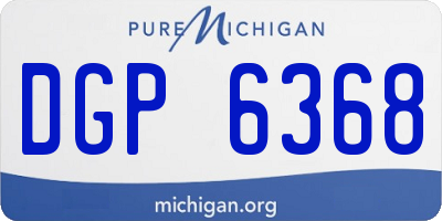 MI license plate DGP6368