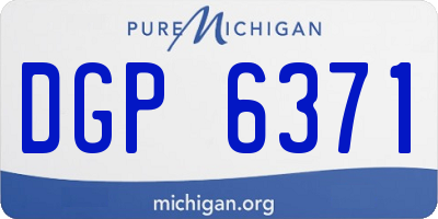 MI license plate DGP6371