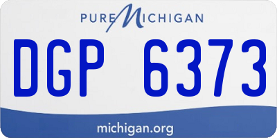 MI license plate DGP6373