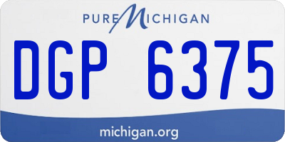 MI license plate DGP6375