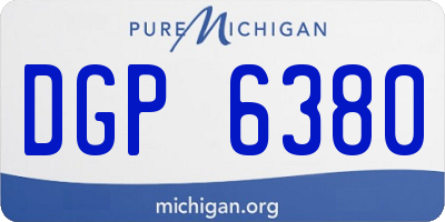 MI license plate DGP6380