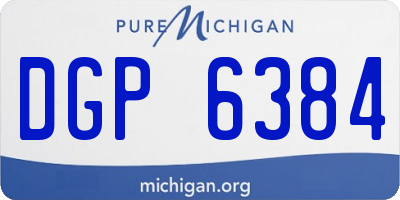 MI license plate DGP6384