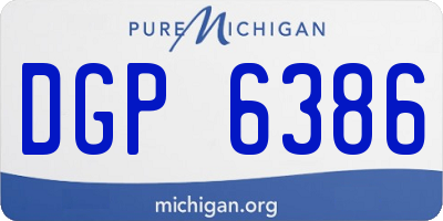 MI license plate DGP6386