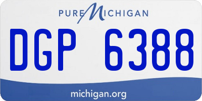 MI license plate DGP6388