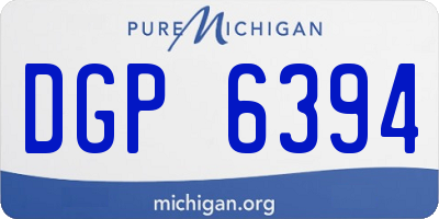 MI license plate DGP6394