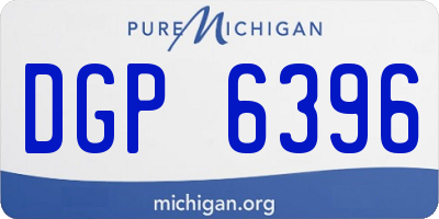 MI license plate DGP6396