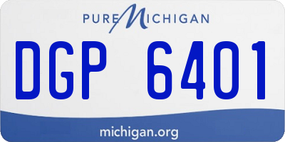 MI license plate DGP6401