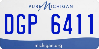 MI license plate DGP6411