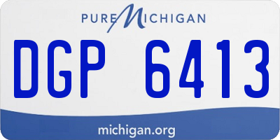 MI license plate DGP6413