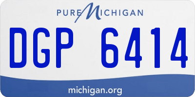 MI license plate DGP6414