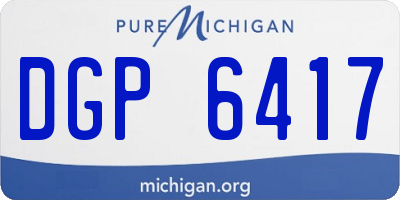 MI license plate DGP6417