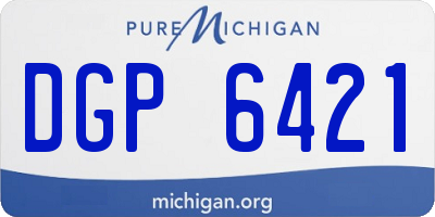 MI license plate DGP6421