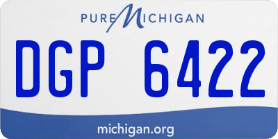 MI license plate DGP6422