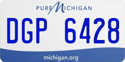 MI license plate DGP6428