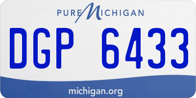 MI license plate DGP6433