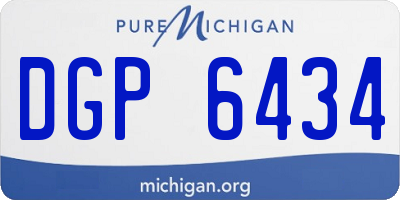 MI license plate DGP6434